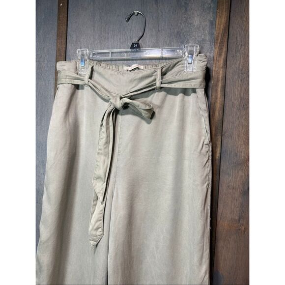 Cynthia Rowley Wide Leg 100% Lyocell Pants Sage Green/Khaki Women’s Size Large - Picture 3 of 7